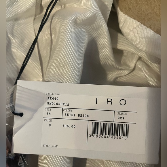 NWT IRO wool wrapped coat in Tan - Picture 5 of 6